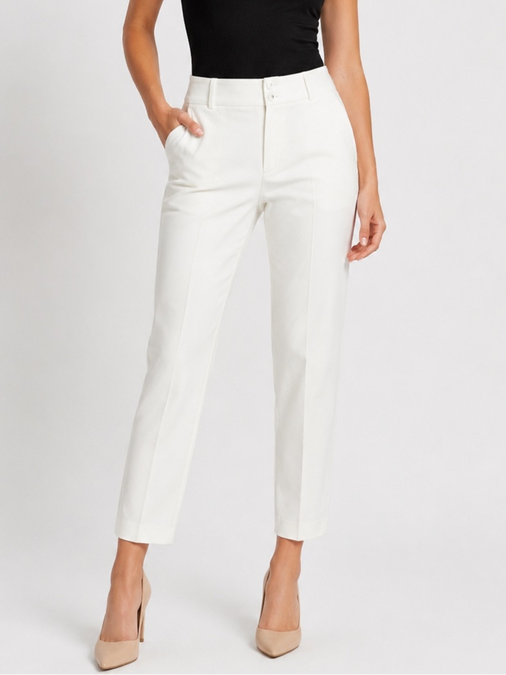 Calvin Klein The Chelsea White Ankle Dress Pants Size 6 NWT